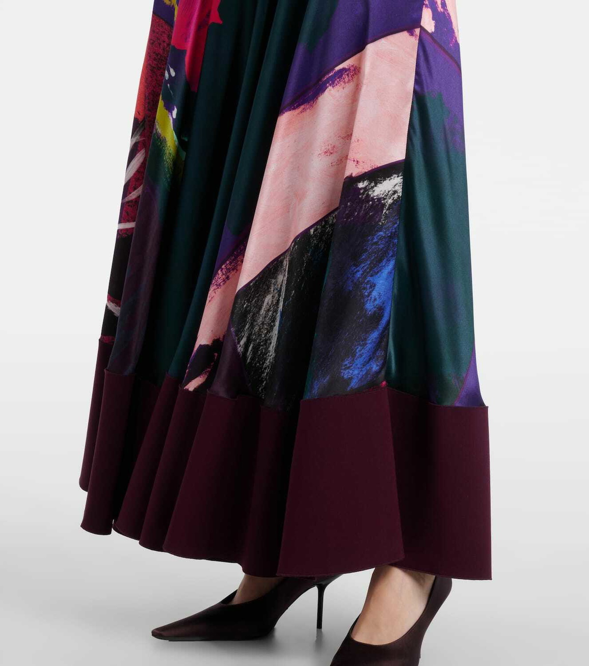 Roksanda Munir printed silk satin gown