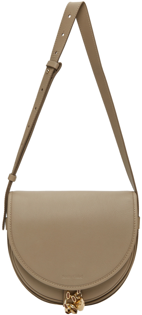 See by Chloé Taupe Mara Saddle Bag