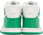 Nike Kids Green & White Dunk Big Kids Sneakers