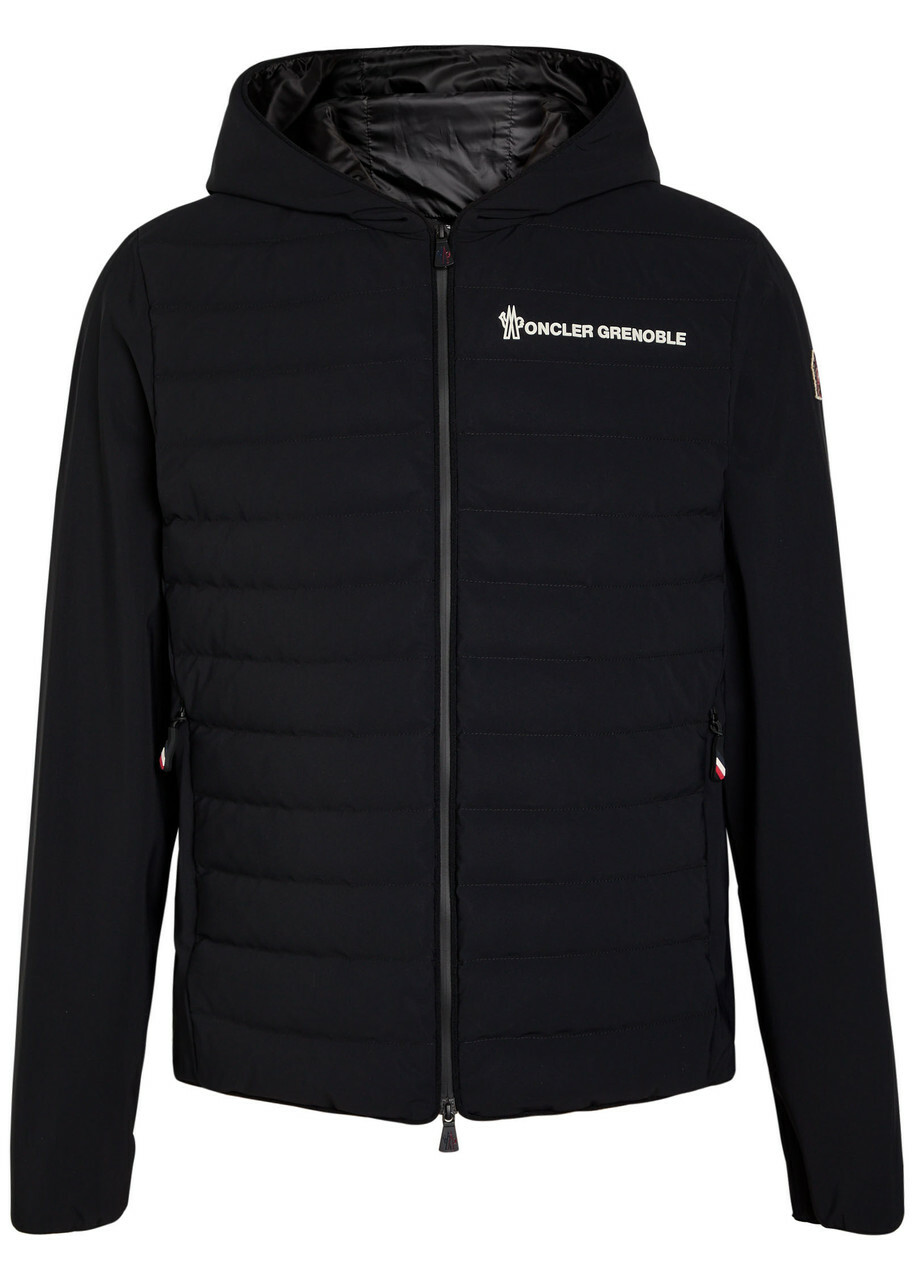 MONCLER ブラック ダウンジャケットGRENOBLE BESSANS Moncler Grenoble - Bessans Quilted GORE-TEX Hooded Down Ski Jacket