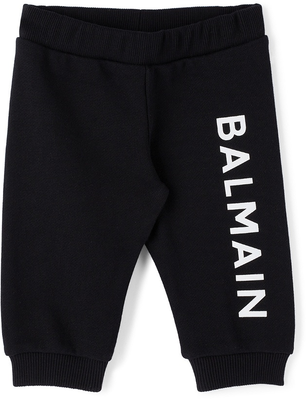 Photo: Balmain Baby Black Logo Lounge Pants