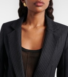 Nina Ricci Pinstripe wool-blend blazer