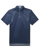 Peter Millar - Hoops Printed Stretch-Jersey Golf Polo Shirt - Blue