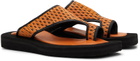 Tokyo James Yellow Raffia Sandals
