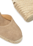 Castañer Carina Canvas Wedge Espadrilles Cream