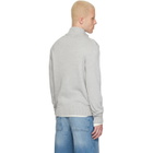 Polo Ralph Lauren Gray Knit Embroidered Logo Track Jacket