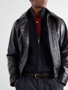 S.N.S. Herning - Robust Merino Wool Zip-Up Sweater - Black