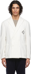 Ralph Lauren Purple Label White Terrycloth Hadley Blazer