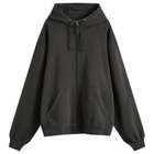 Maison Margiela Men's Numbers Jersey Hoodie in Washed Black