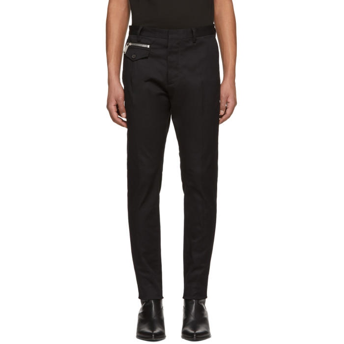 Photo: Dsquared2 Black Hockney Trousers