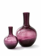 POLSPOTTEN Purple Large Ball Body Glass Vase