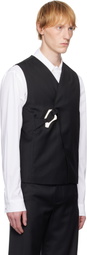 HELIOT EMIL Black Ferro Tailored Vest