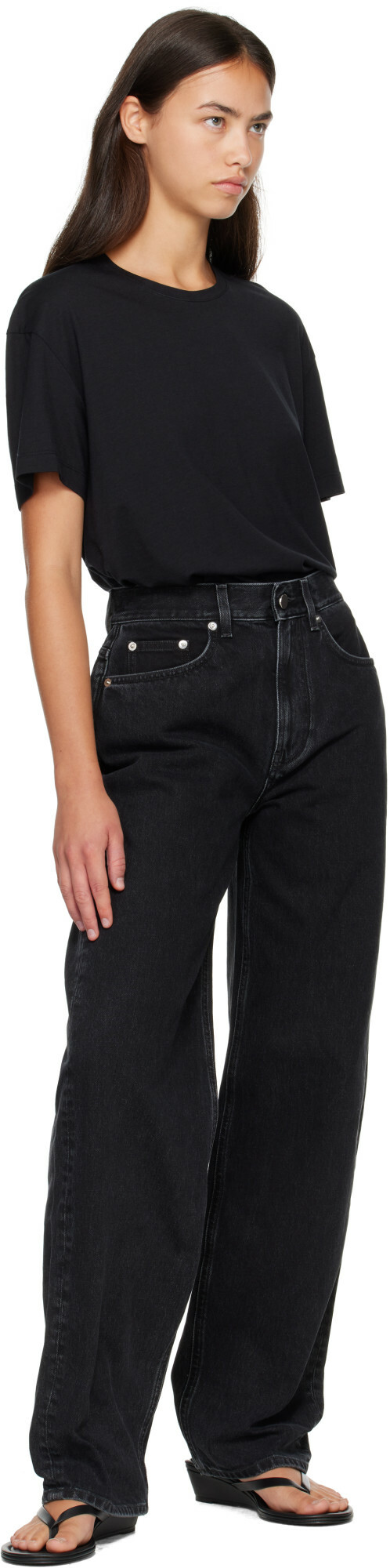 Loulou de Saison Black SAMUR LDS Boyfriend Jeans