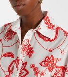 Eres Izana embroidered cotton-blend shirt