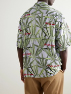 Wacko Maria - High Times Convertible-Collar Printed Crepe Shirt - Green