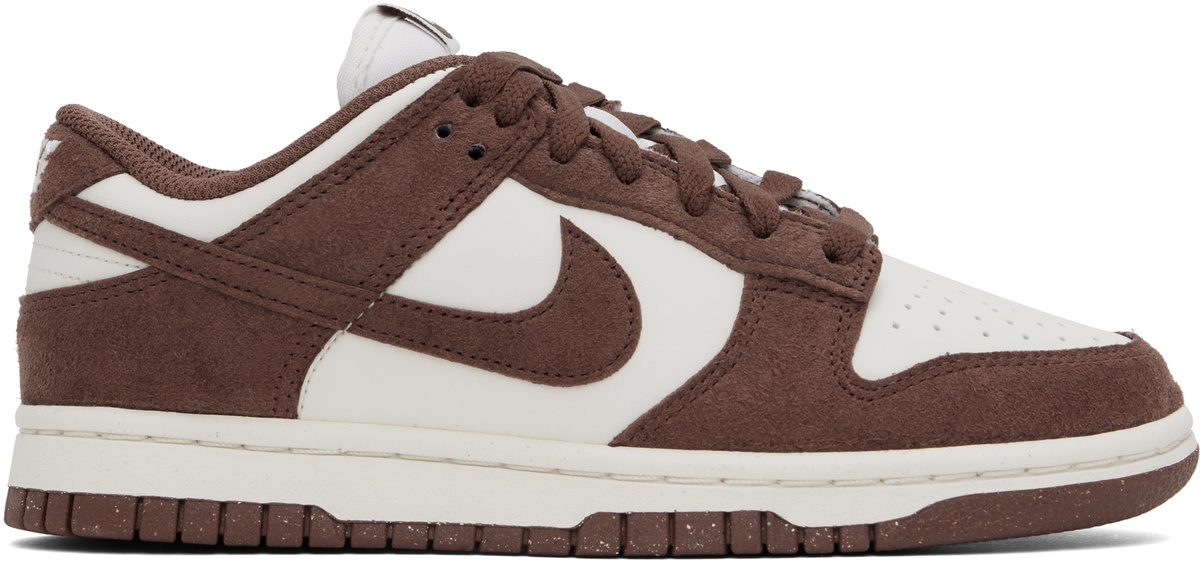 nike dunk brown and white