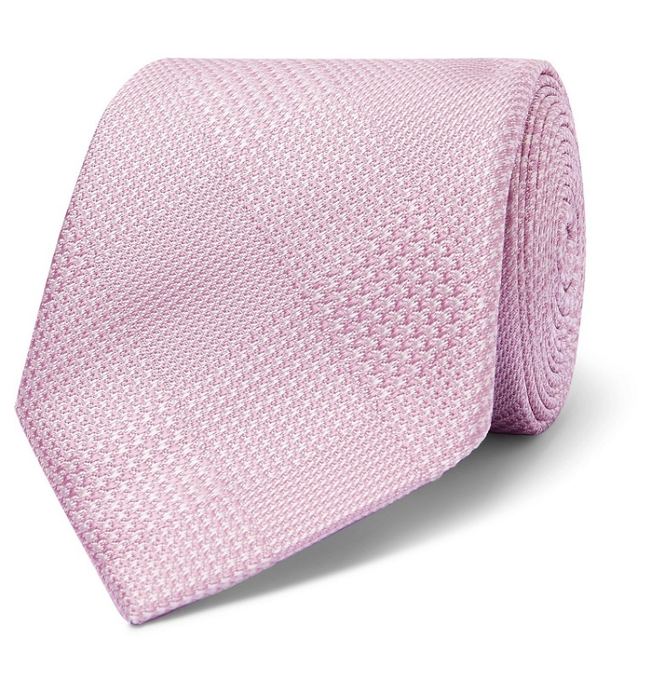 Photo: Richard James - 7cm Prince Of Wales Checked Silk-Jacquard Tie - Pink