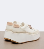Chloé Nama leather platform sneakers