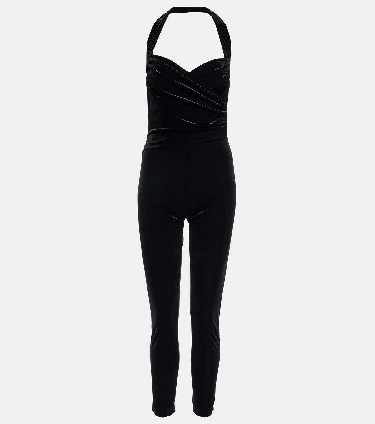 【Norma Kamali】 Caylaベルベット catsuit Norma Kamali Cayla velvet catsuit Norma Kamali