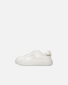 Pinko Leather Sneakers With Platform Sole Milk White