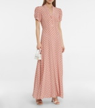 Caroline Constas Bel polka-dot silk crêpe maxi dress