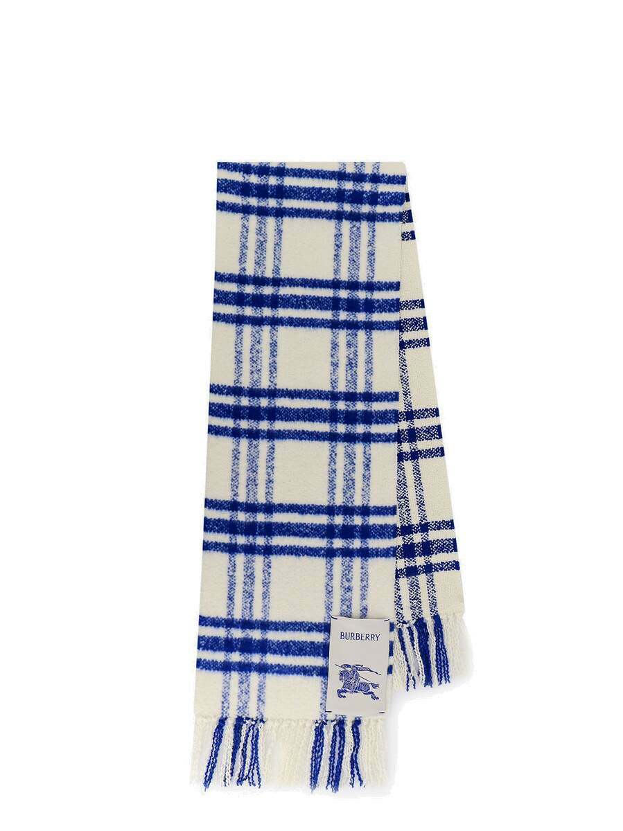 Burberry Scarf Blue Mens Burberry