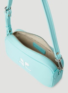 Courrèges - Logo Baguette Shoulder Bag in Light Blue