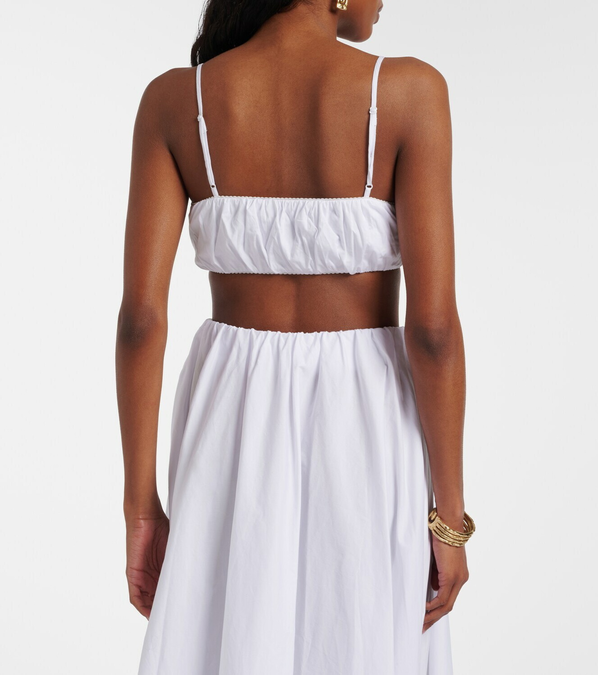 Staud Fiore cotton crop top
