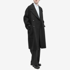 Róhe Men's Double Faced Wool Trench Coat in Black