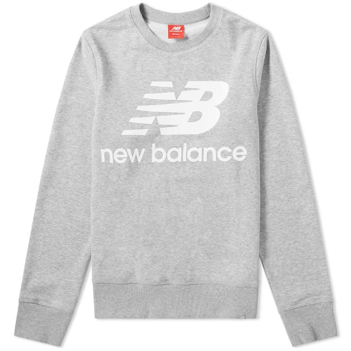 Photo: New Balance Essentials Stacked Sweat Grey