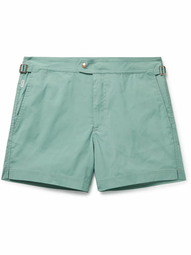 Photo: TOM FORD - Slim-Fit Short-Length Swim Shorts - Blue