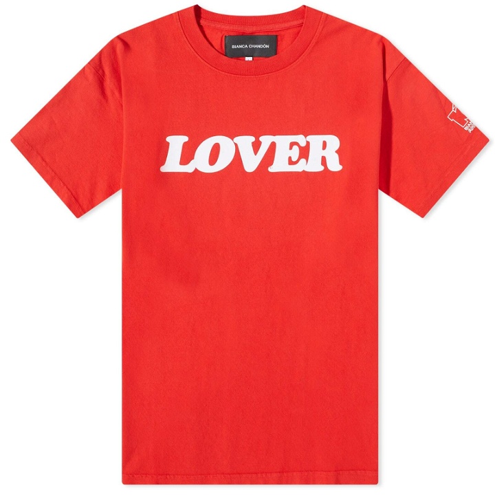 Photo: Bianca Chandon Men's 10th Anniversary Lover T-Shirt in Red