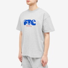 Pop Trading Company Men's x FTC Logo T-Shirt in Heather Grey