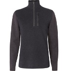Aztech Mountain - Matterhorn Panelled Wool Half-Zip Sweater - Charcoal