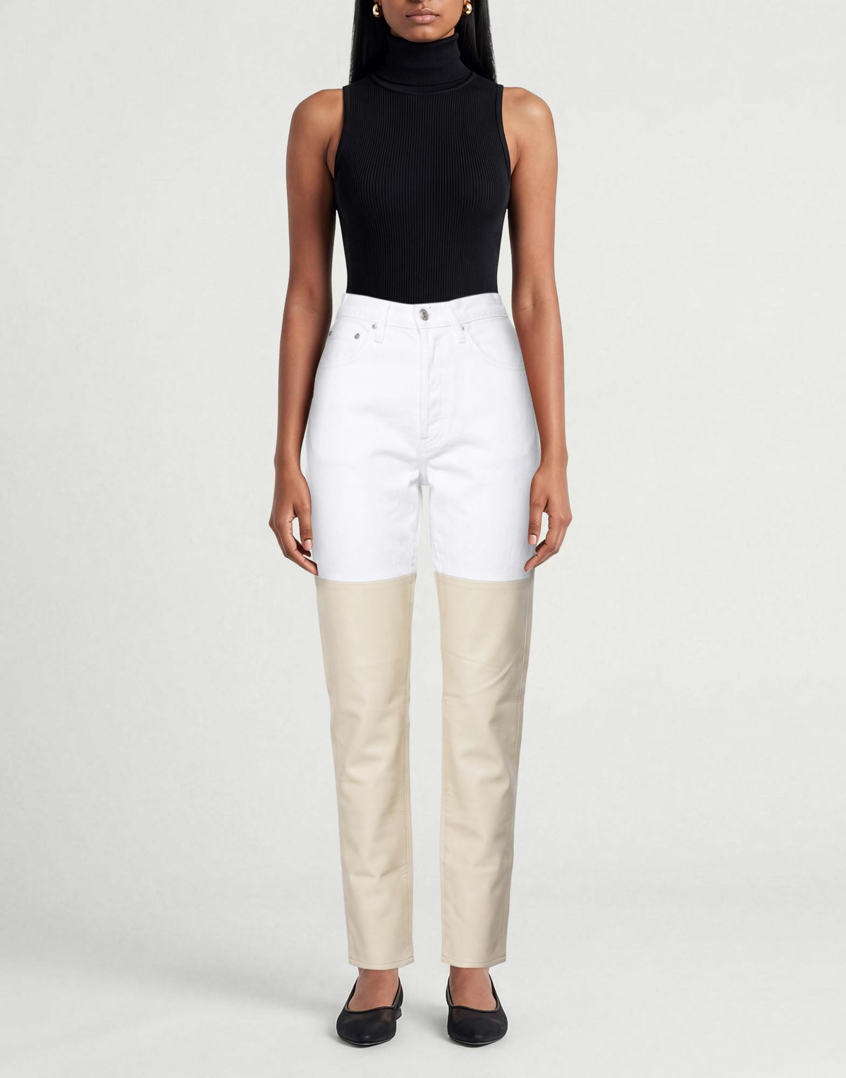 Agolde Womens Pants in White