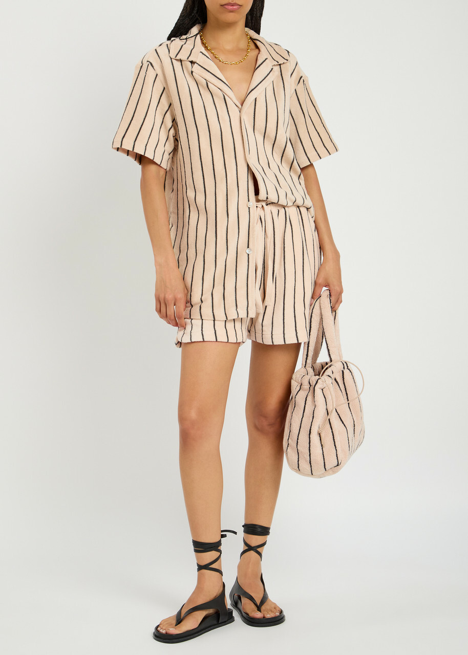 Bongusta Naram Striped Terry Shirt Cream