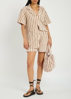 Bongusta Naram Striped Terry Shirt Cream