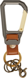 master-piece Tan Carabiner Keychain
