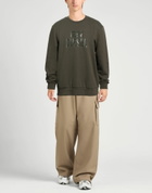 Diesel Mens Sweatshirt Military in Green