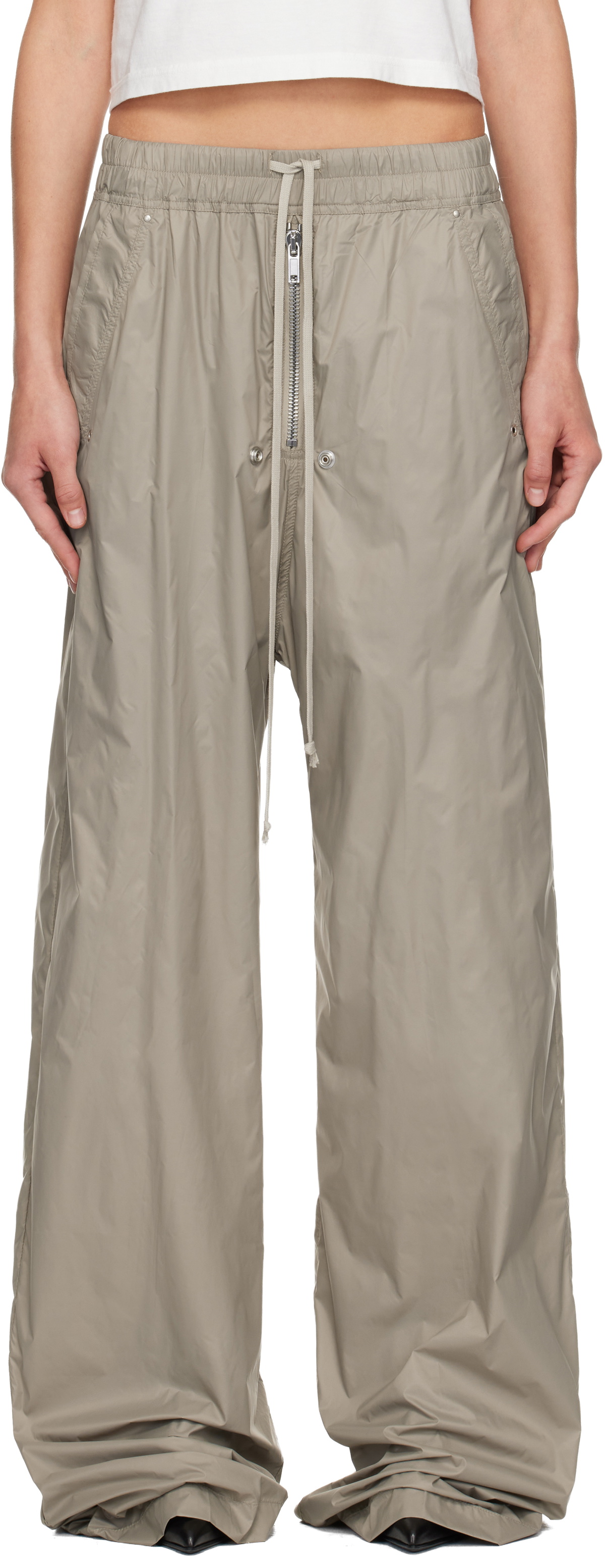 Rick Owens DRKSHDW Taupe Concordian Geth Belas Lounge Pants