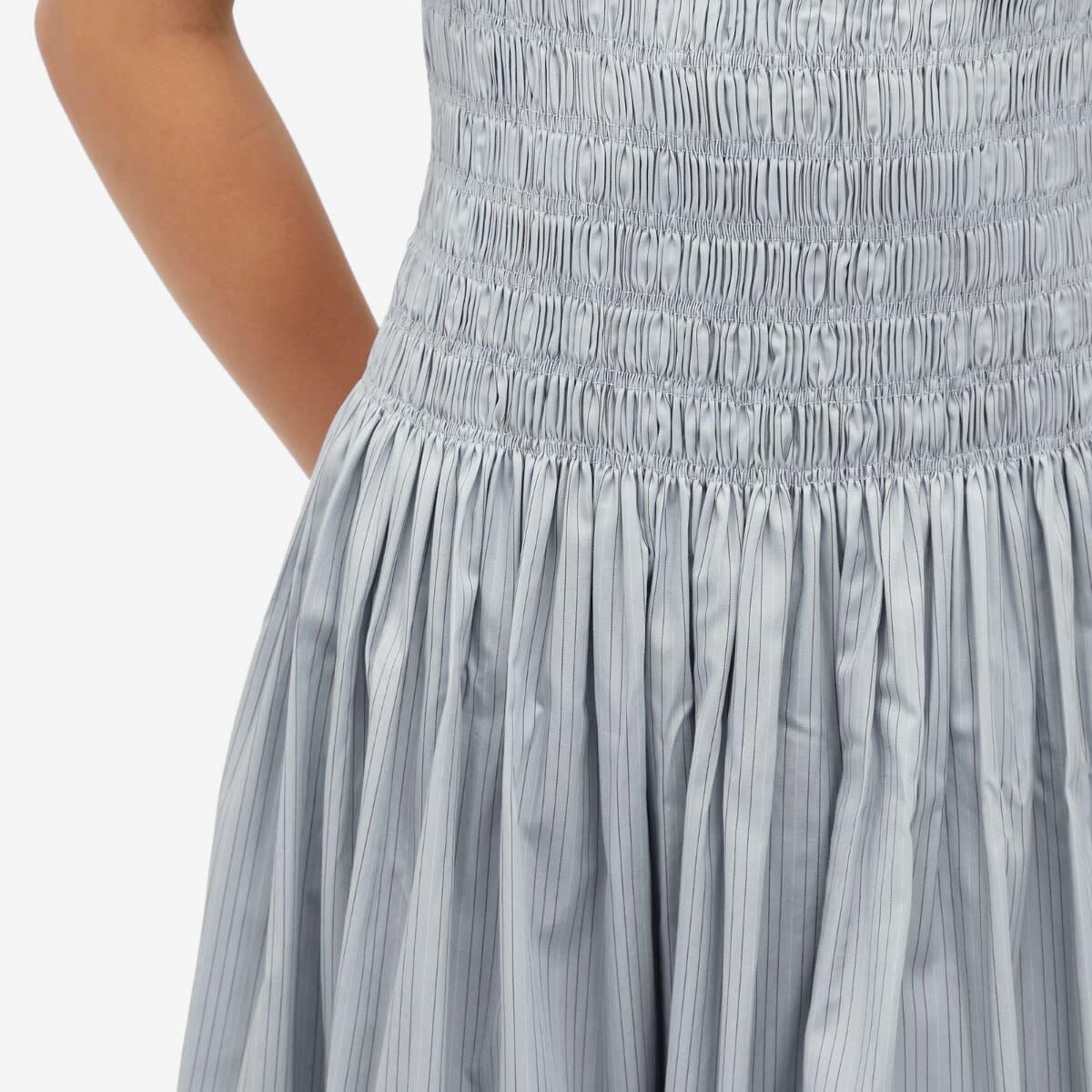 Faithfull The Brand Women's Noa Midi Dress in Blue Pinstripe Faithfull The  Brand