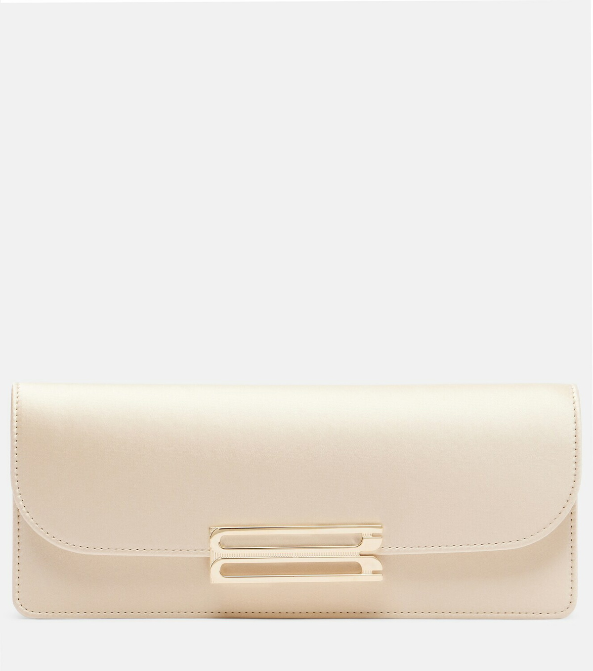 Victoria Beckham Dorian East-West satin clutch
