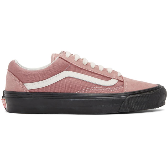 Photo: Vans Pink and Black OG Old Skool LX Sneakers 