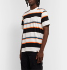 Carhartt WIP - Sunder Logo-Appliquéd Striped Cotton-Jersey T-Shirt - White