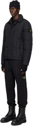 Stone Island Black 4100033 Micro Twill Down Jacket