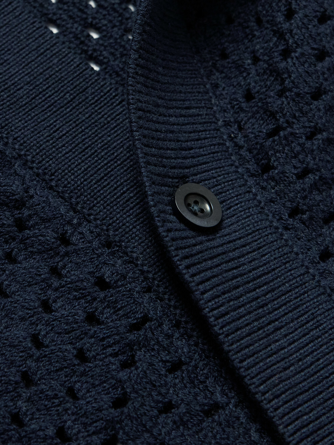 Frescobol Carioca - Pinto Crocheted Cotton Shirt - Blue