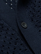 Frescobol Carioca - Pinto Crocheted Cotton Shirt - Blue