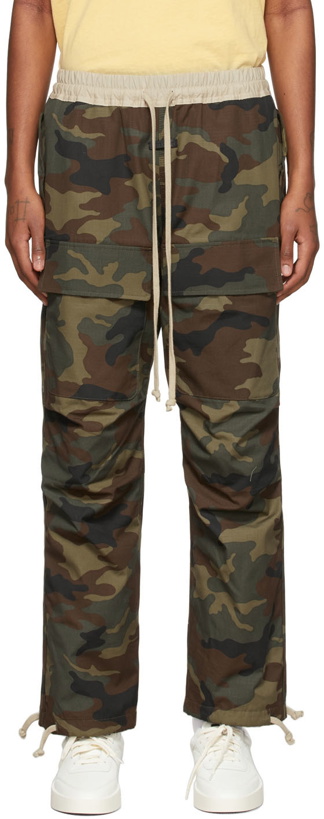 Photo: Fear of God Khaki Camouflage Cargo Pants