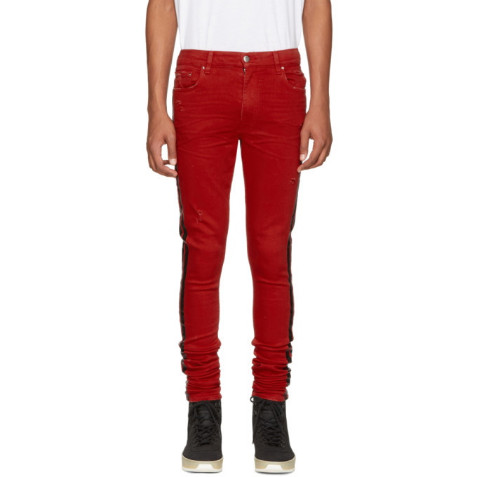 Photo: Amiri Red Stack Track Jeans