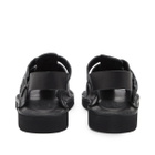 Fracap D034 Sandal in Black